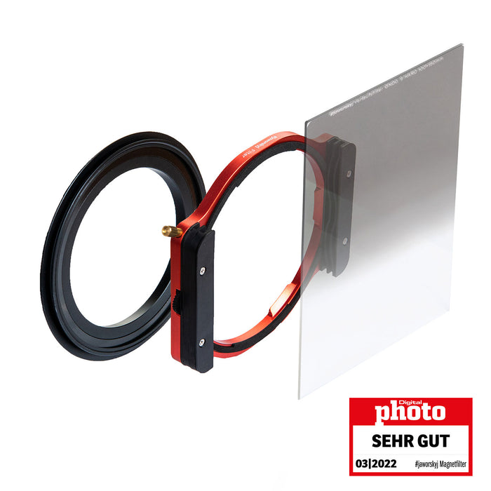#jaworskyj graduated filter set including GND 1.2 graduated filter, magnet adapter ring and filter holder red